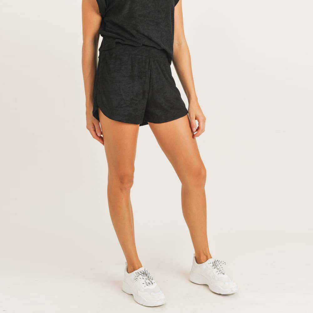 SMALL ONLY Terry Pile Essential Tulip Shorts