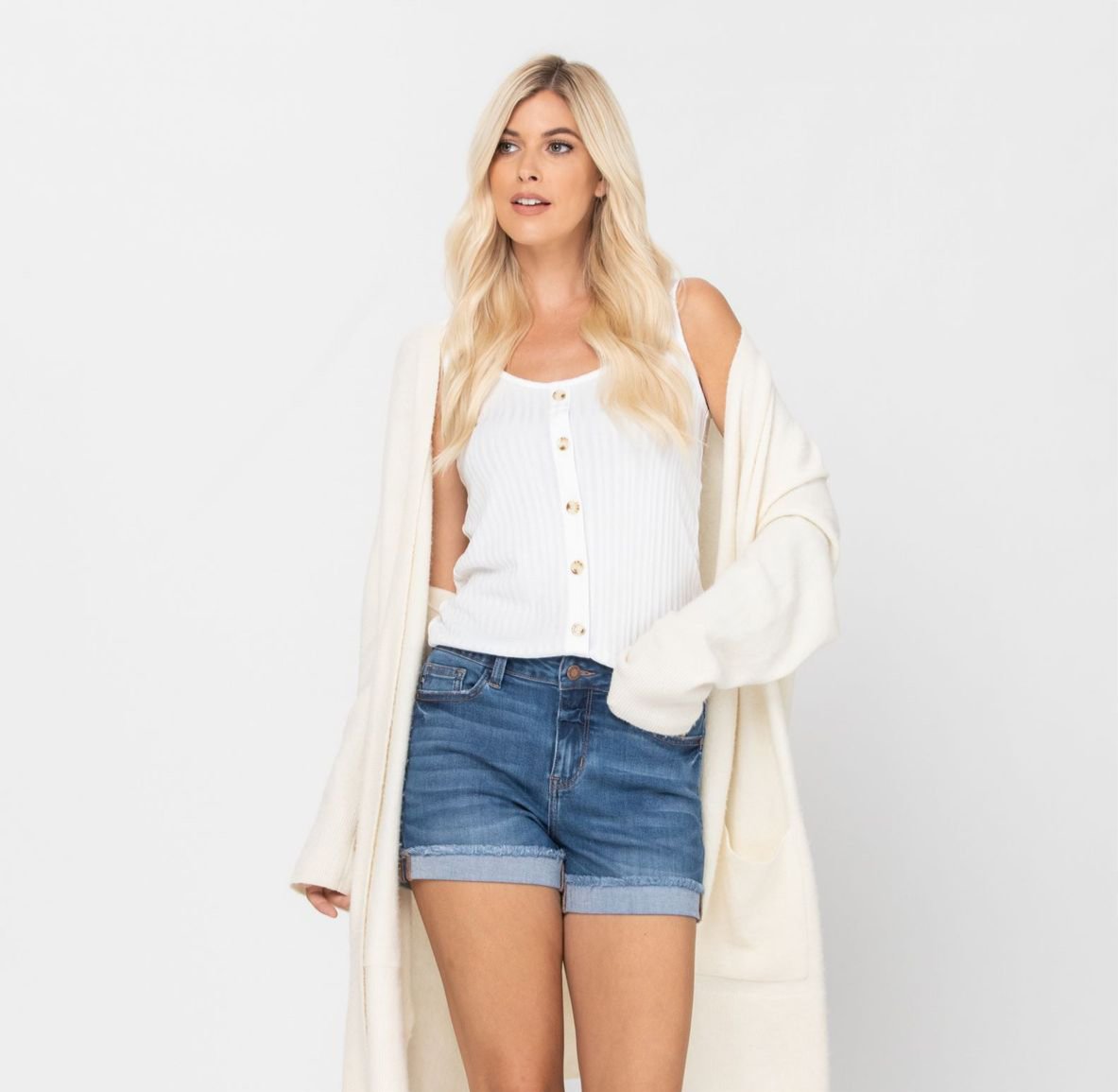 SMALL ONLY Cuffed Judy Blue Shorts