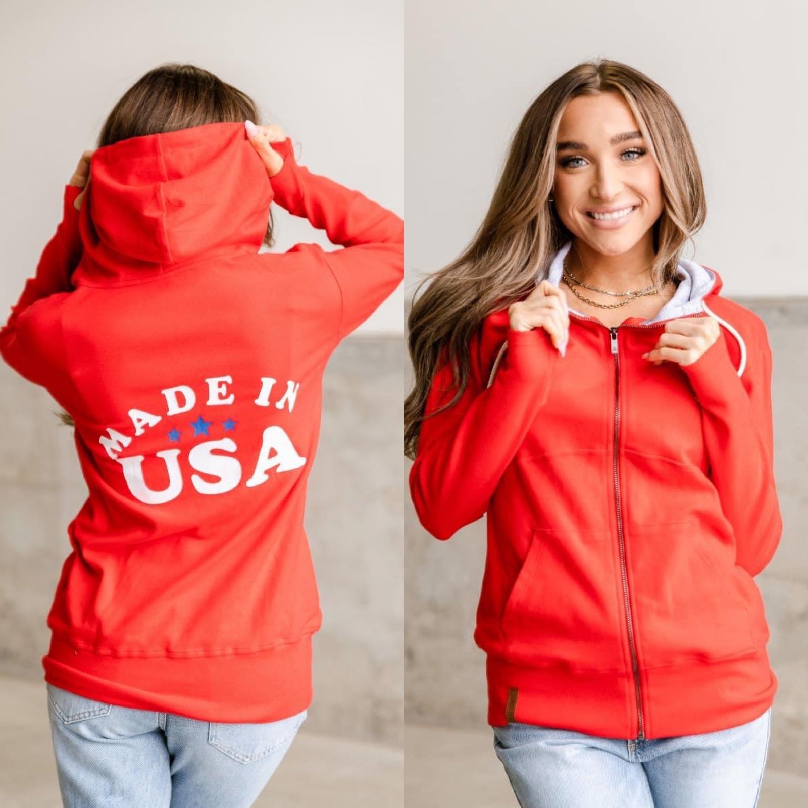 LARGE ONLY Ampersand Ave. Fullzip - Made In The USA