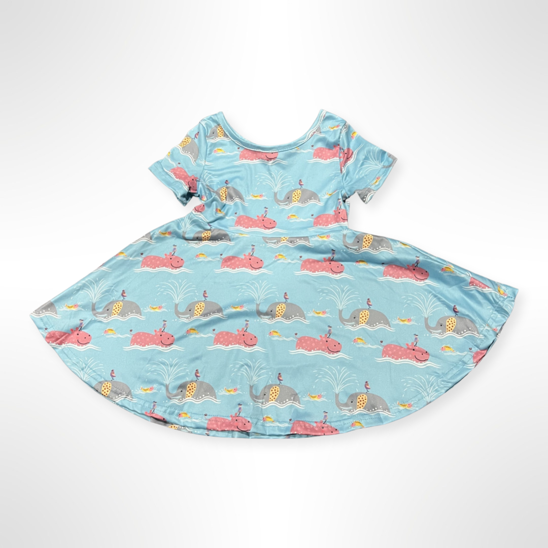 18-24M ONLY KIDS - Friends at the Swimming Hole Twirly Dress