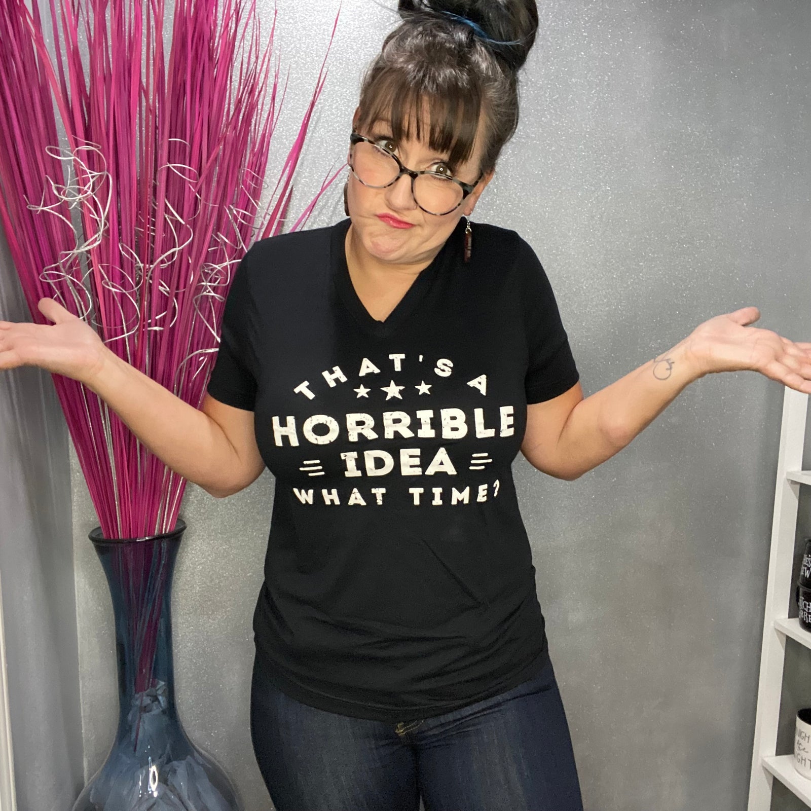 SMALL ONLY GRAPHIC TEE - That's a Horrible Idea What Time