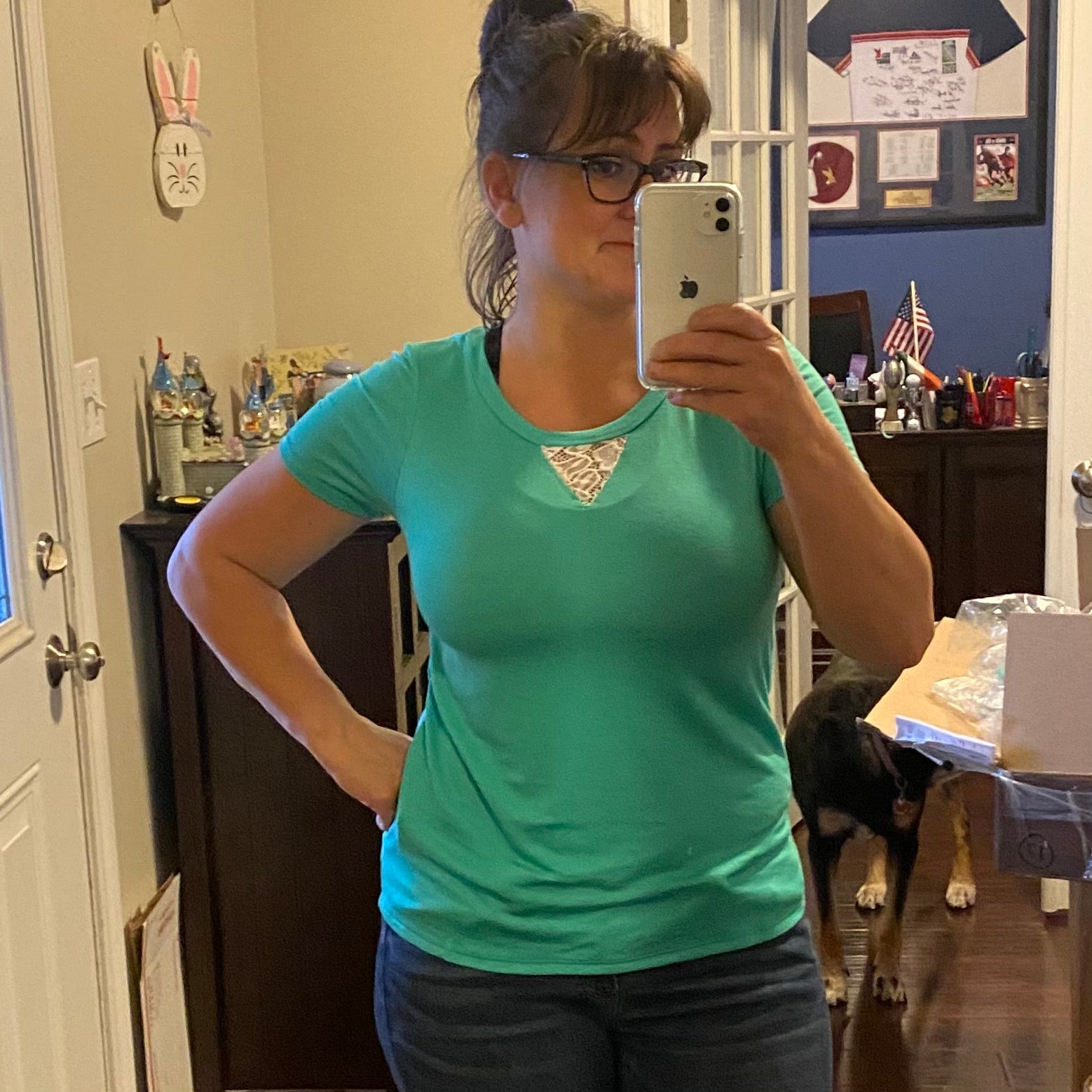 SMALL ONLY Lace Cut Top - TWO COLORS