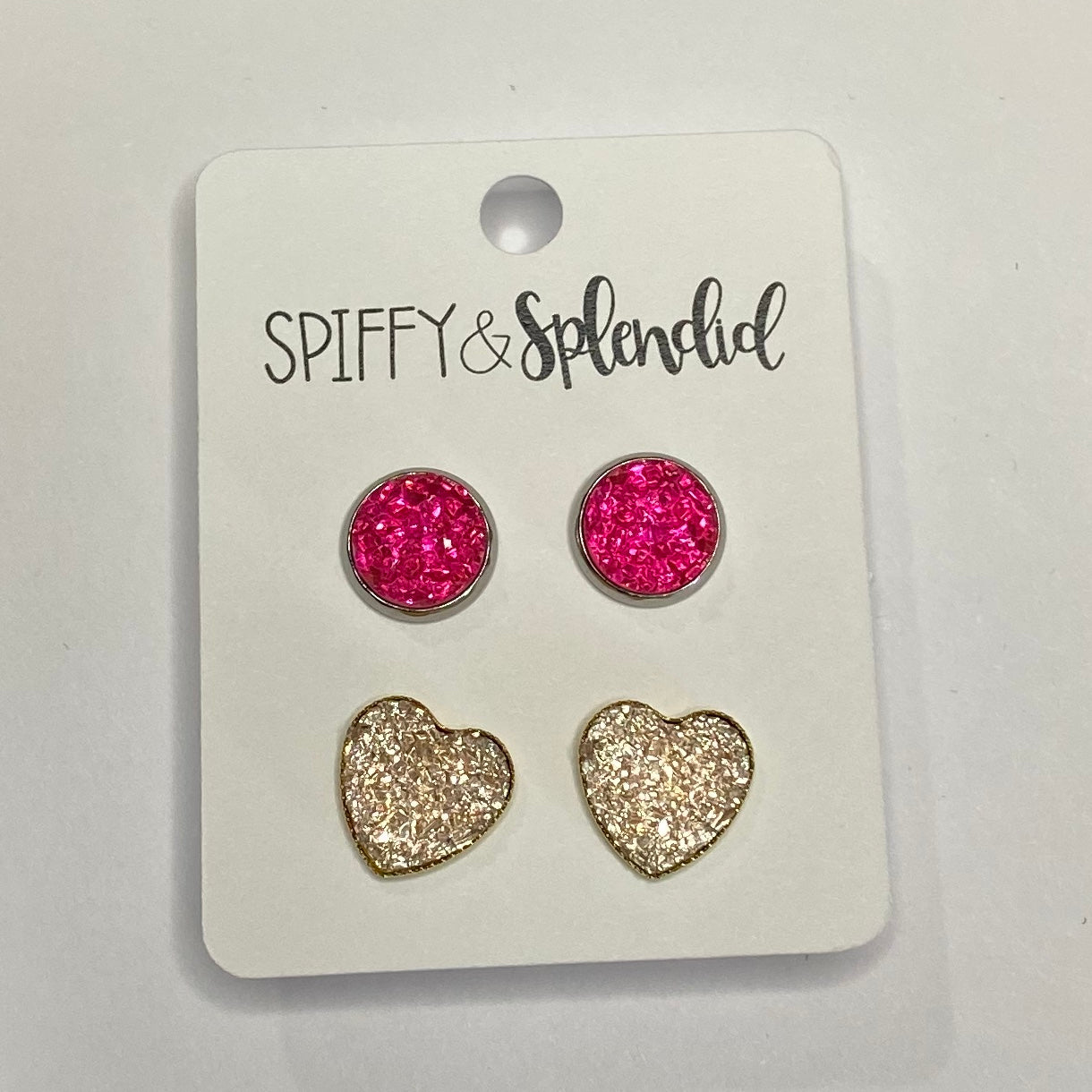 Faux Druzy Valentine's Day Earrings
