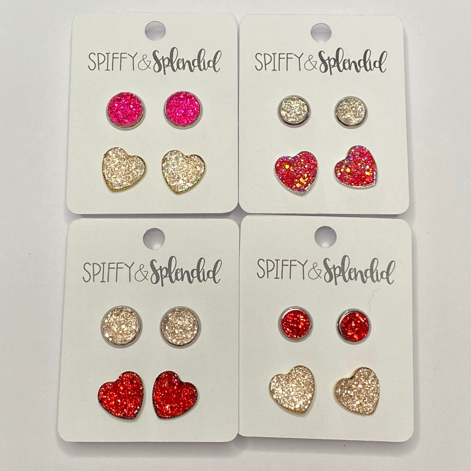 Faux Druzy Valentine's Day Earrings