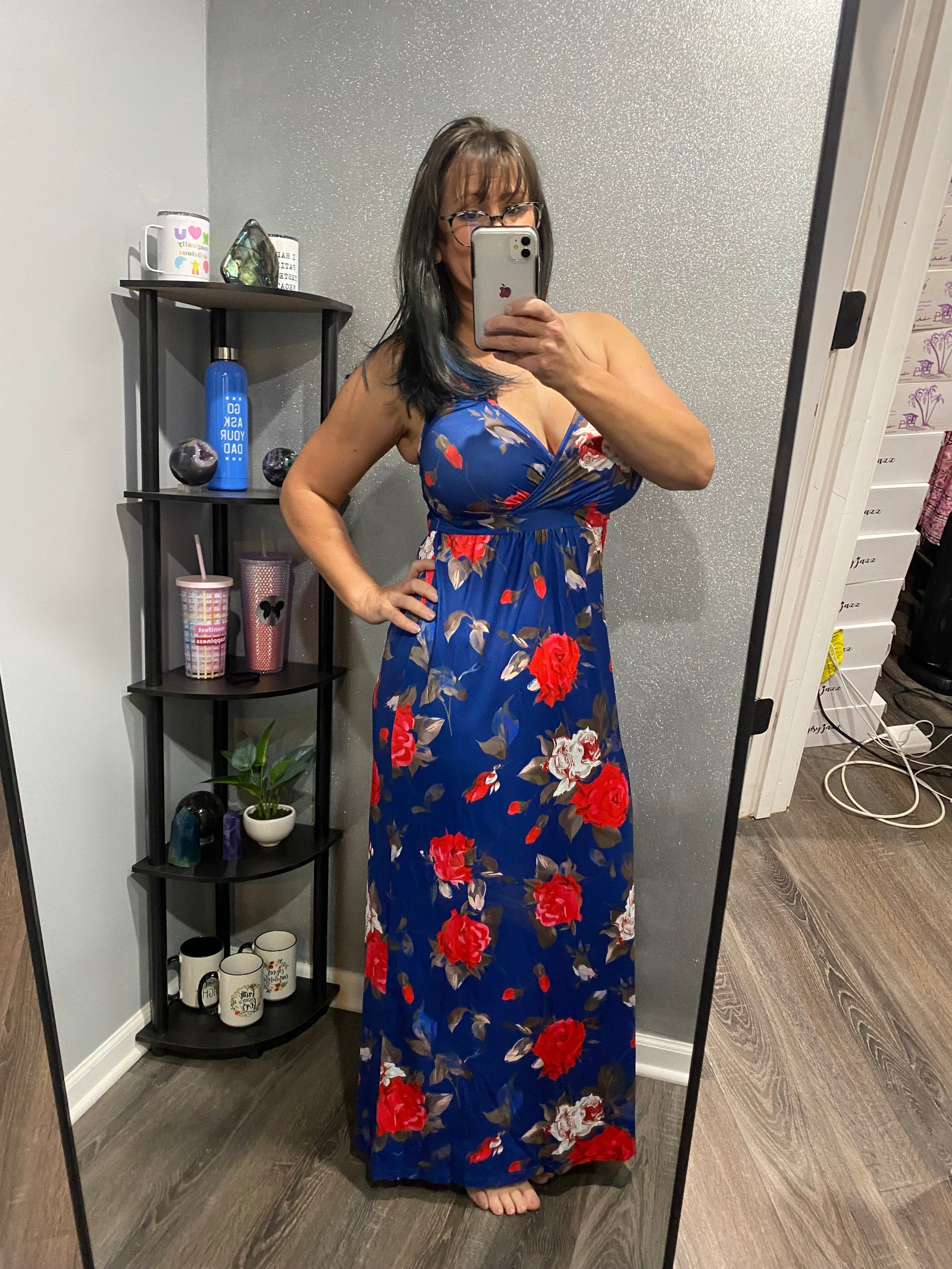 SMALL ONLY Floral Boho Maxi Dress
