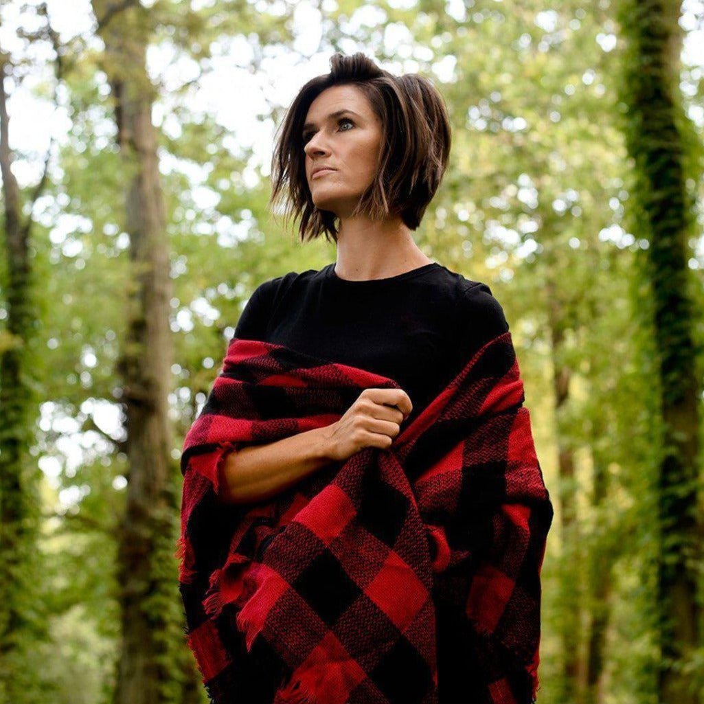 Red Buffalo Plaid Blanket Scarf