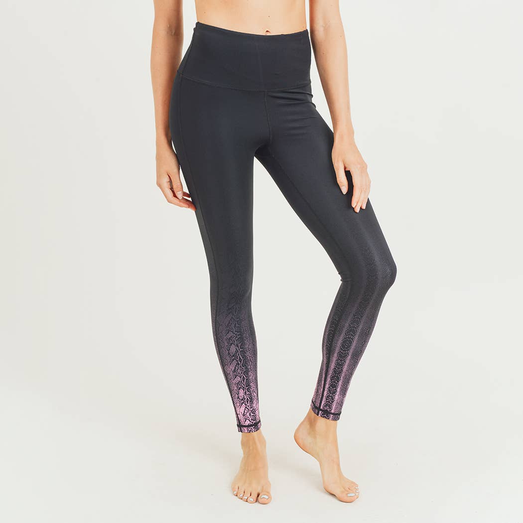 Snake Ombre Tip Highwaist Leggings