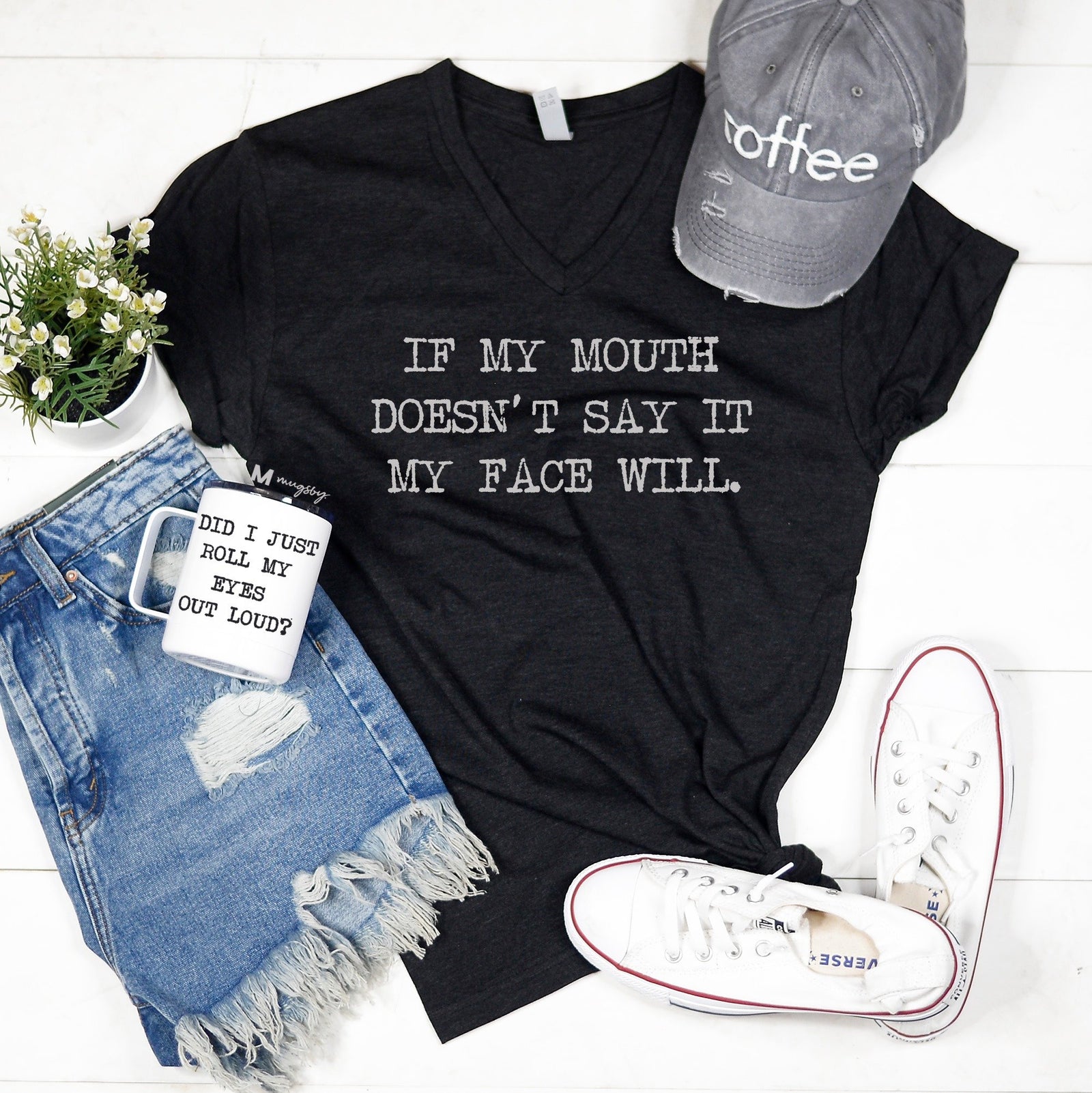 SMALL ONLY GRAPHIC TEE - If My Mouth Doesn't Say It