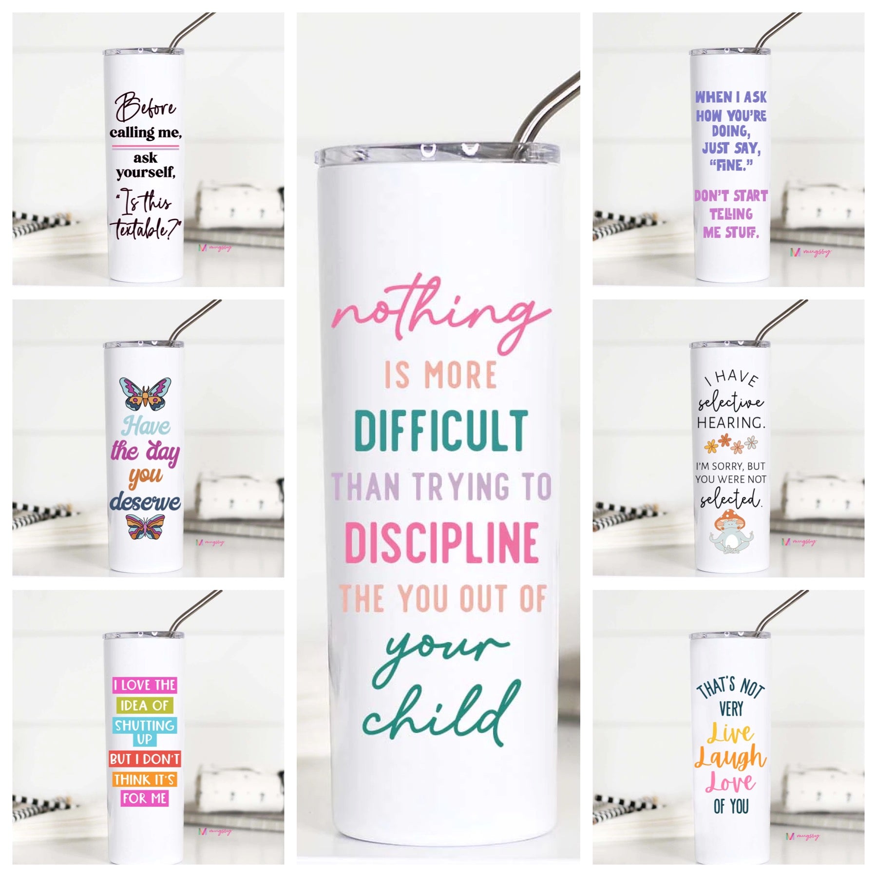 Tall Travel Cups - MORE SAYINGS