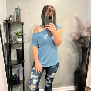 Cuffed Sleeve Top - MORE COLORS