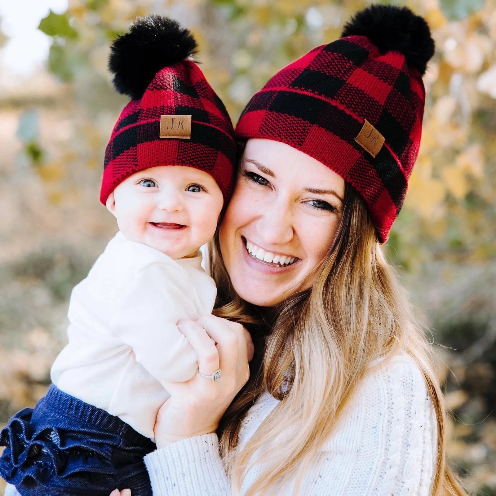 Mommy & Me Buffalo Beanies