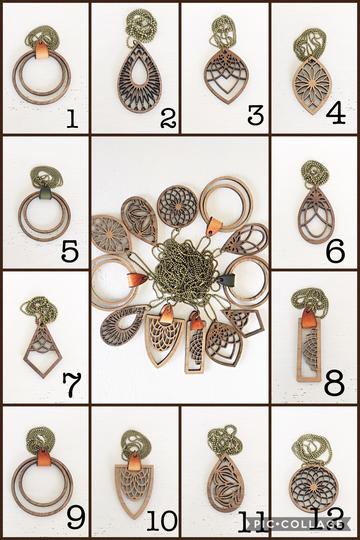 Walnut Wood Necklaces